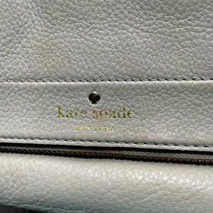 SOLD: Kate Spade Leather light gray crossbody bag